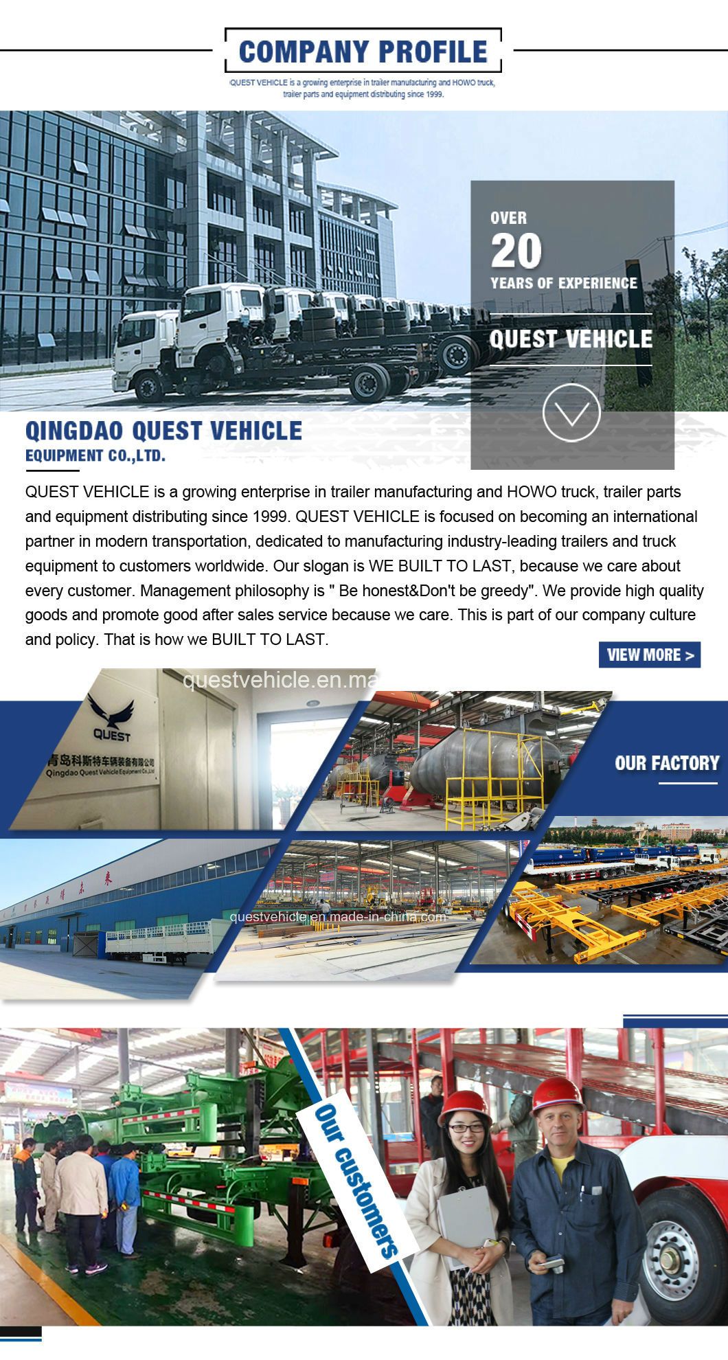 40FT 3 Axles Curtain Side Van Semi Truck Trailer