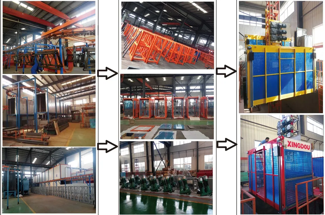High Quality Construction Hoist Working with Tower Crane