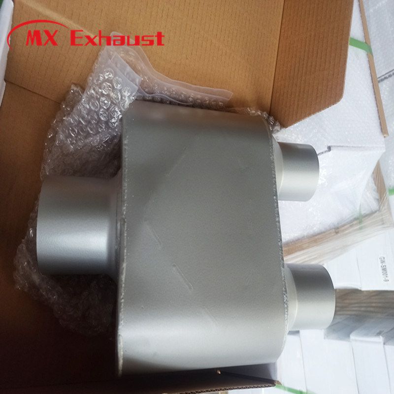 Borla Exhaust System Universal Oval Muffler 2.25 in\Dual 2.25&quot;out