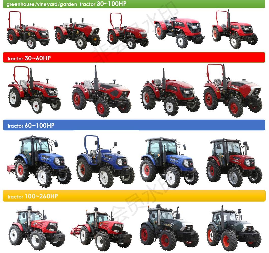 Agricultural Farm Machinery Taihong Tractor 80HP 90HP 100HP Farm Tractor with Front Loader