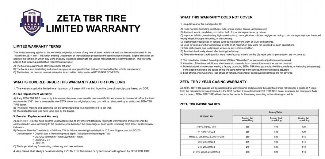 295/80-R22.5 315/70-R22.5 Tire Made in Thailand Zeta Landsail Delinte Factory Tyre on Sale with E4 117r