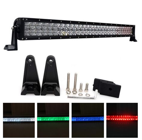 Super Bright 240W LED Light Bar with Wireless Remote Control 5D RGB LED Light Bar