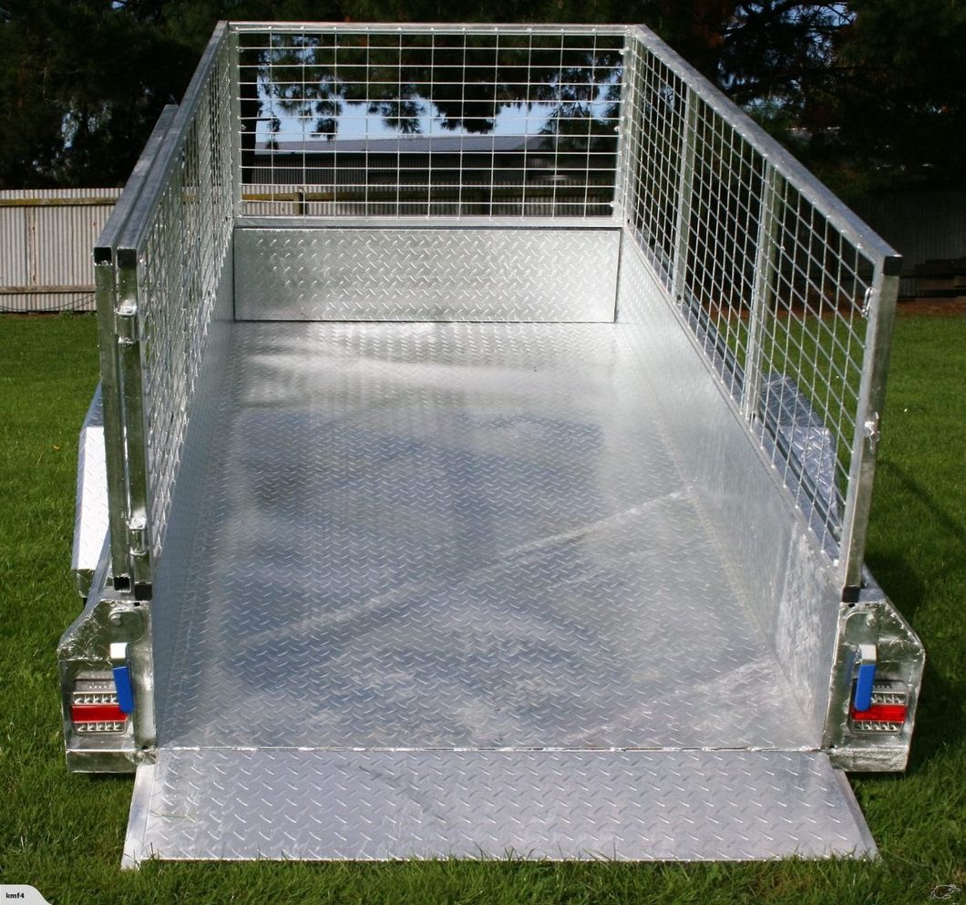 2019 Hot Sales! 6X4 7X4X7X5 8X4 8X5 Galvanized Heavy Duty Box /Utility/Farm/Car Trailer