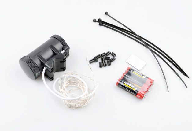 Dynamic Switch Bike LED Wheel Light Tire Valve Cap with 20 Colorful Lights 18 Flashing String Lights