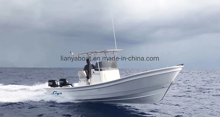 Liya 25ft Fiberglass Fishing Boat Panga Boat Made in China