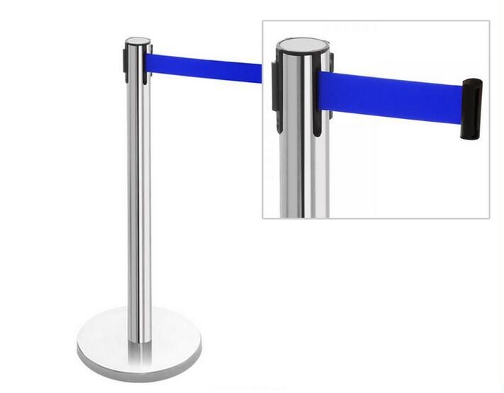 Retractable Belt Queue Line Stand Rope Barrier Crowd Control Stanchion