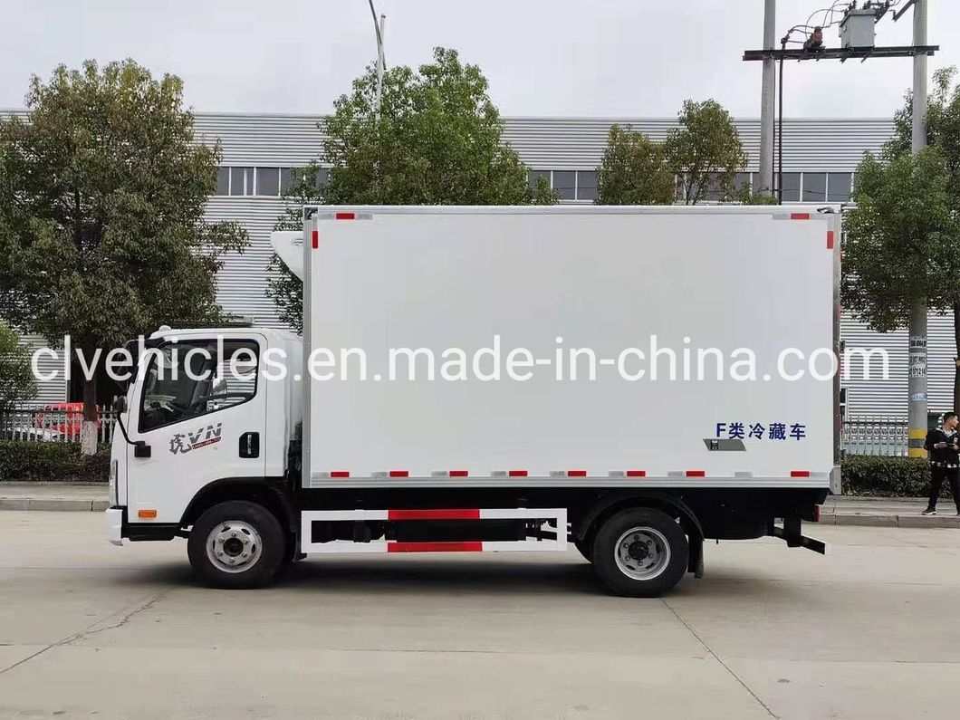 FAW 6 Wheeler 4 Tons Light Duty Refrigerated Cold Room Truck Refrigerator Cooling Van Vehicle