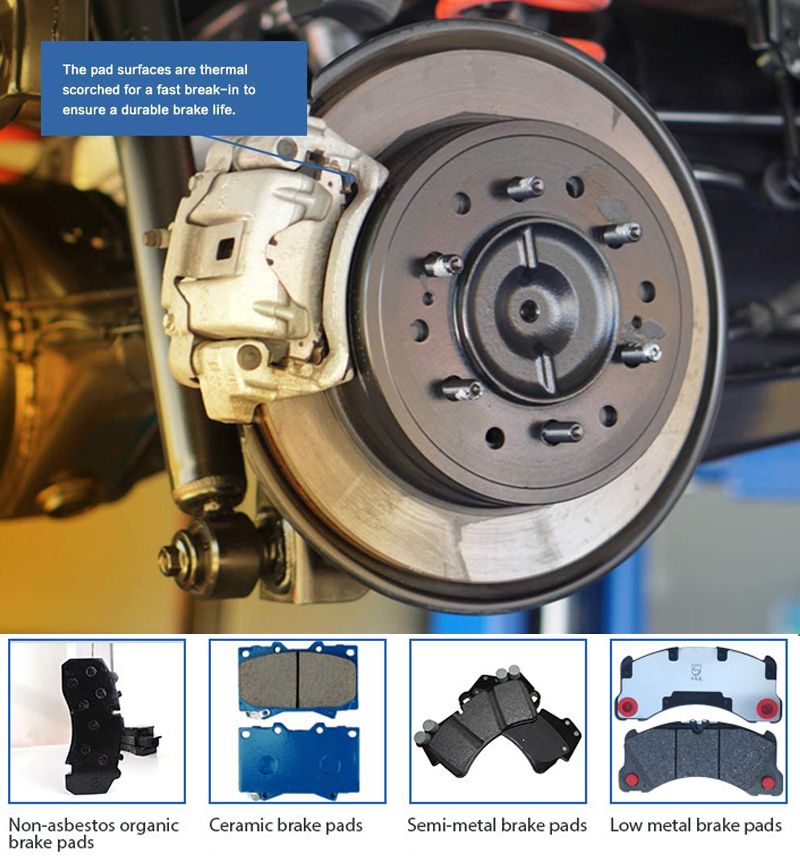 Rear Disc Brake Pads for Toyota Camry Corolla Celica Prius Lexus Es250 Es300 04466-32010 04466-20020 04466-20070 Gdb978 D685