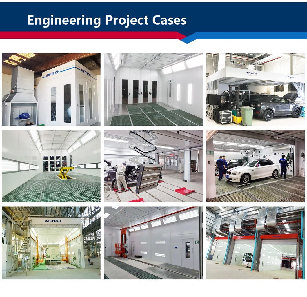 T-It-L6j Spray Booth China Car Paint Booth Manufacturer CE Auto Spray Booth for Sale