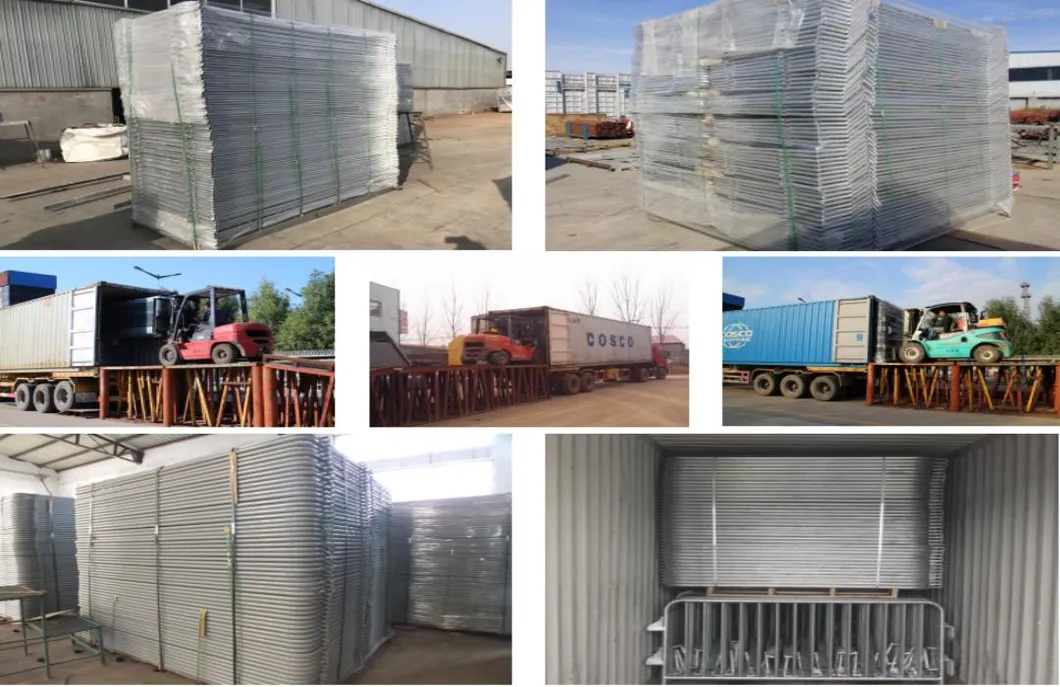 Crowd Control Barrier 32mm Steel Fence Panel Security Traffic Barrier Metal Fence