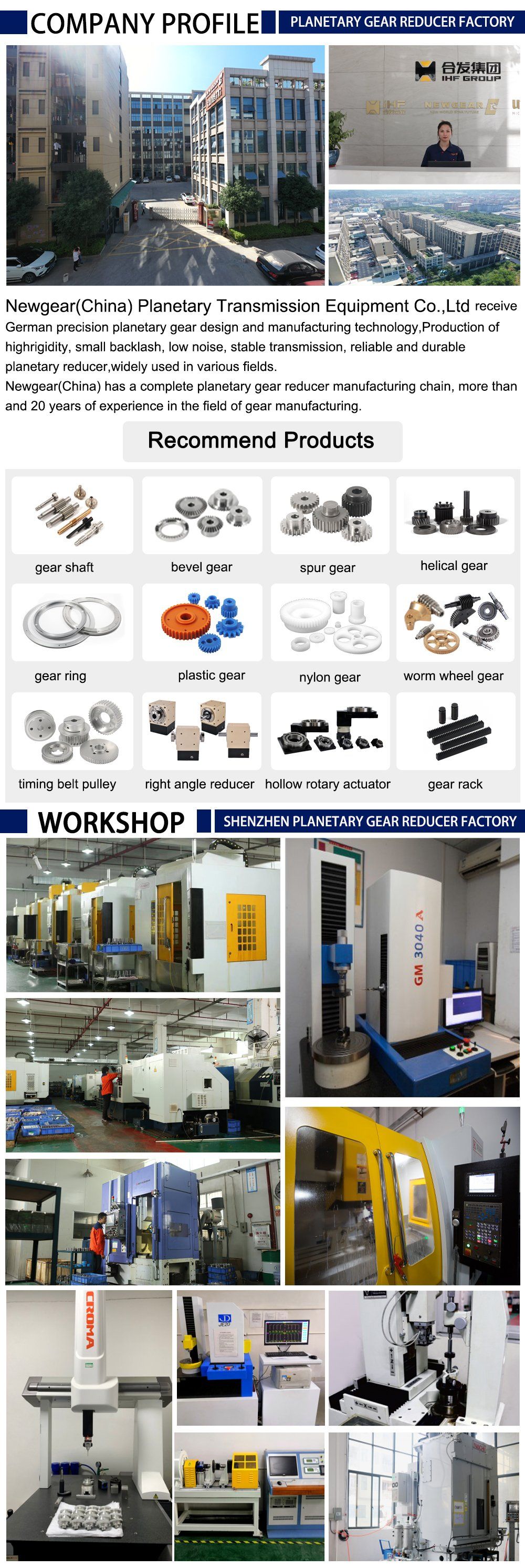Factory Price High Torque Prf90 Spur Gear Planetary Reduction Gearbox
