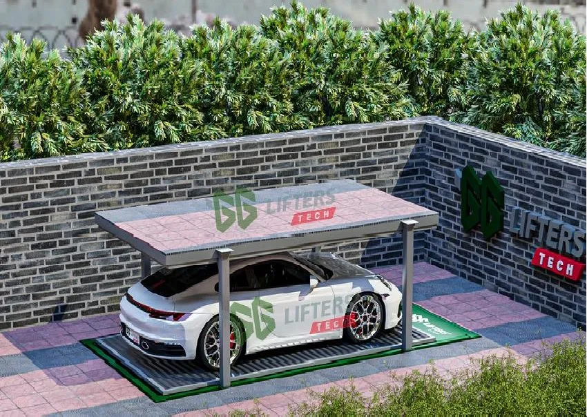 Scissors Car Lift Double-Layer Parking Lift Garage Equipment smart parking system