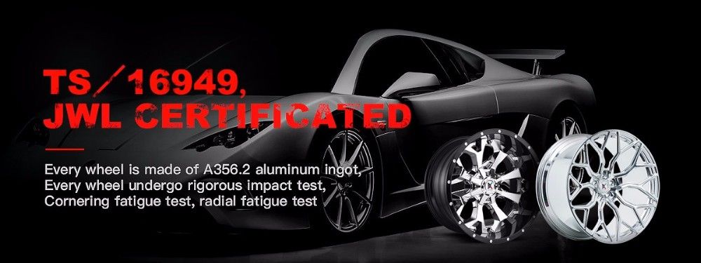 Kipardo Forged Wheels Polished Lip Customized Size and Color Alloy Wheels