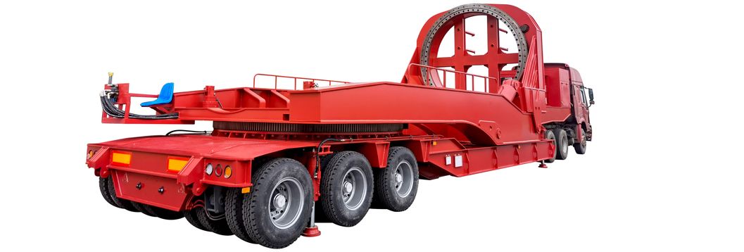 Factory Wholesale Modular Manufacturing 4 Axle Low Bed Truck Trailer