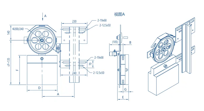Elevator Parts Speed Governor Tension Tevice