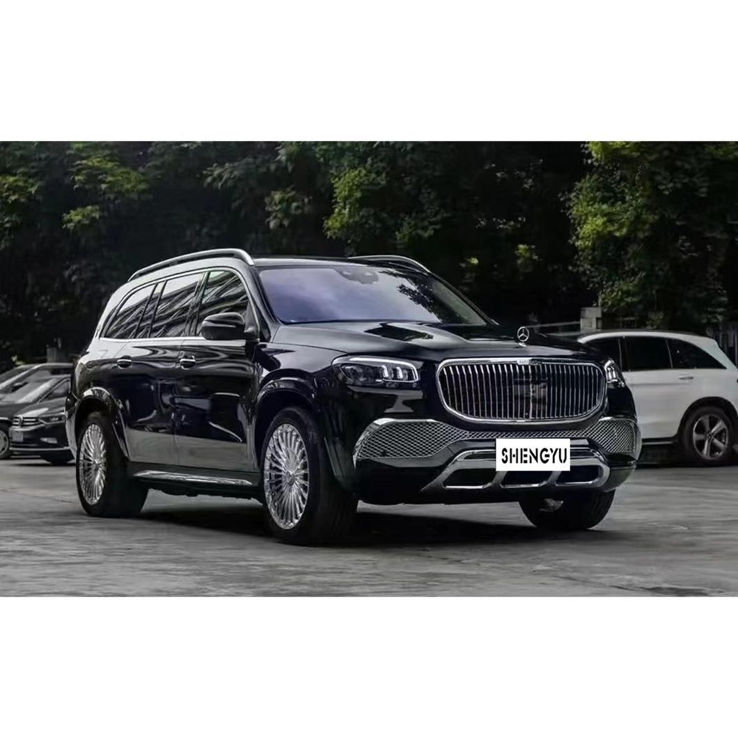 Car Bumper for Benz GLS X167 2020 Change to Maybach Model Include Front and Rear Bumper Assembly with Grille Eyebrows Tail Pipes