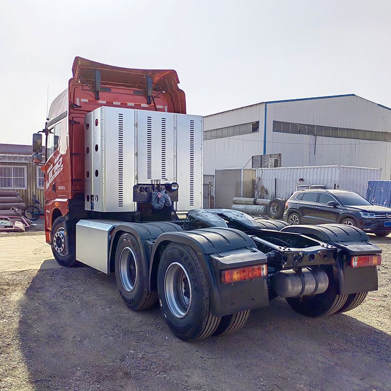 FAW CNG 430HP 6X4 Tractor Truck Head 10 Tires Natural Gas 40 Tons Towing Design Trailer Tractor Truck for Sale
