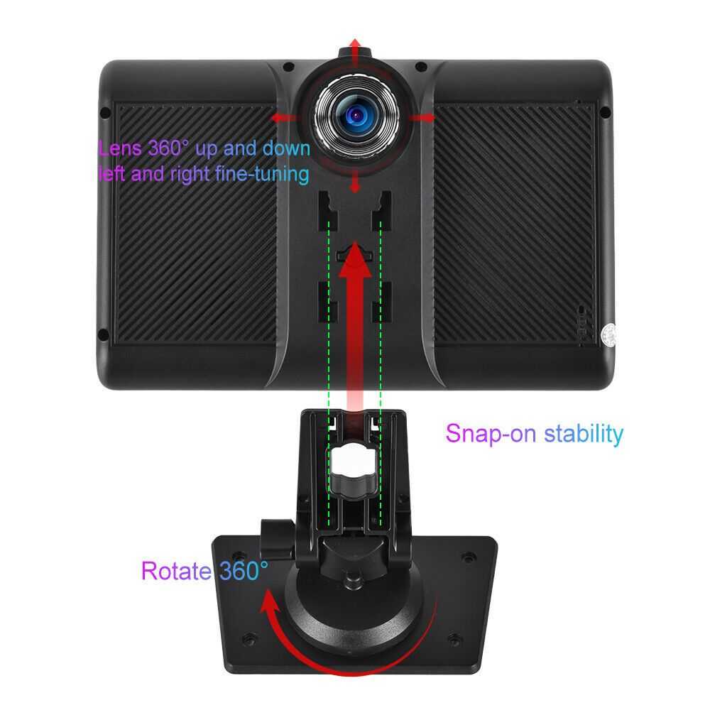 7&quot; Car Rear View DVR Monitor with Carplay 1080P Ahd Reversing Backup Camera Kit Night Vision