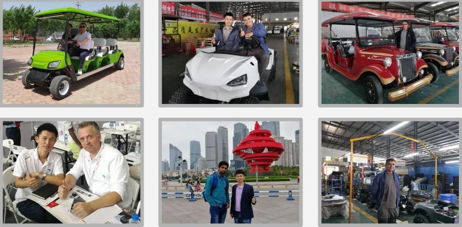 Golf Course AC Motor 4 Passenger Electric Golf Cart