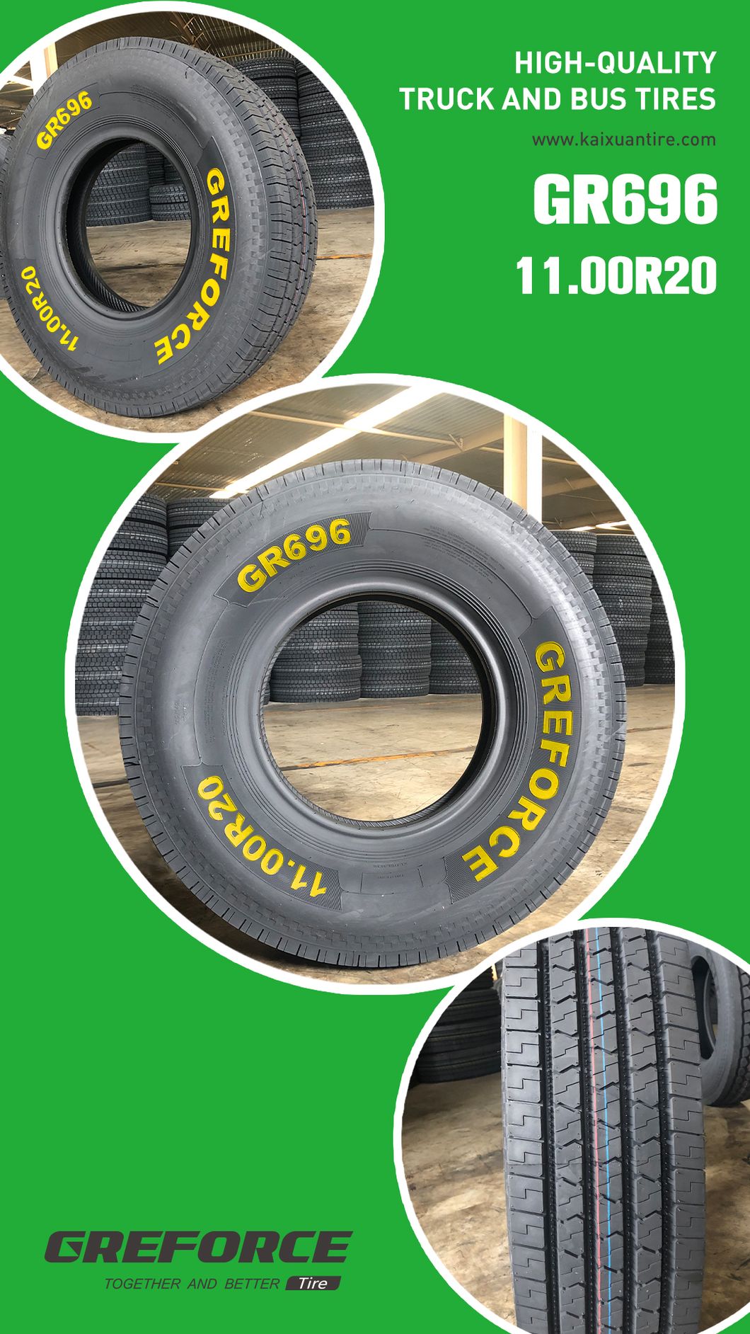 11.00r20 Top Quality Radial Truck Tire with Super Overloading Greforce