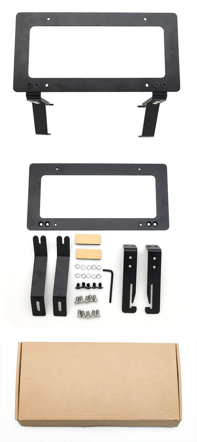 Aluminum License Plate Frame Bracket with Standard Screw Kits for Tesla Model 3/Y