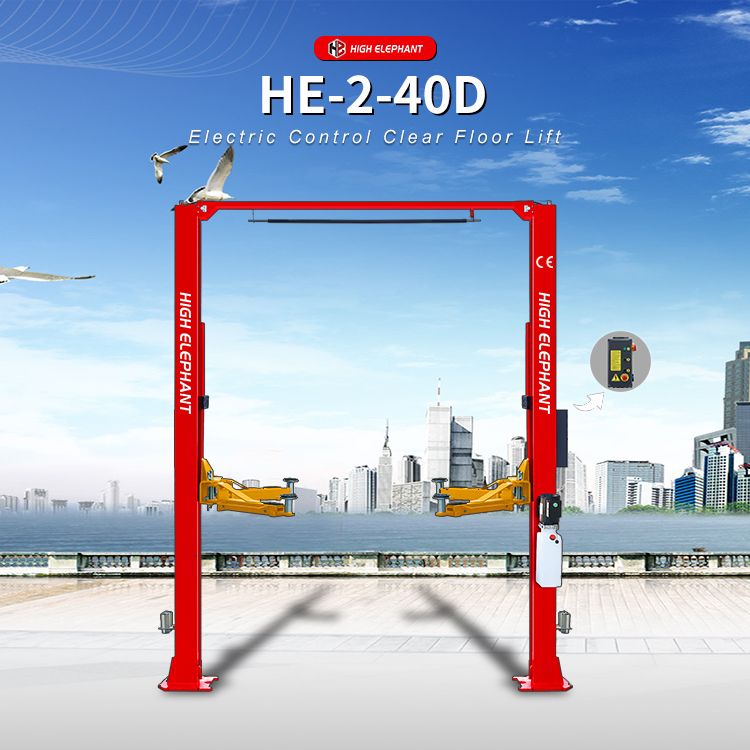 4000kg with Clear Floor Design Two Post Hydraulic Car Elevator Lift CE Approved Vehicle Lift Garage Equipments Wheel Alignment Car Lift