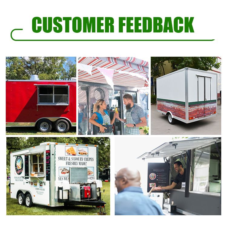 Best Selling Trailer Type Outdoor Barbecue Fryit Vending Pizza Mobile Food Trailer