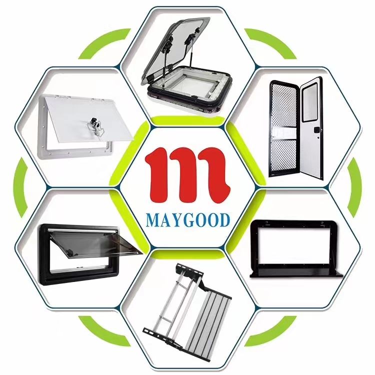 Motorhome Part Accessories Recreational Vehicle Camping Car Door with Flyscreen and Blind