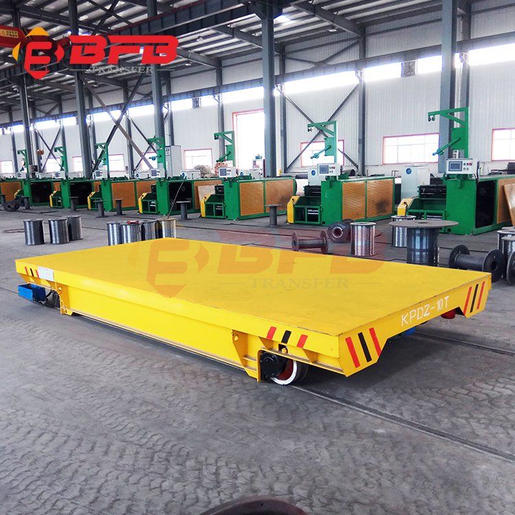Square Bar Rail Foundation Electric Transportation Platform for Transfer Cart