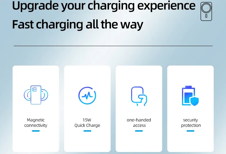 Magnet Wireless Charger Induction Car Mount Wireless Charging
