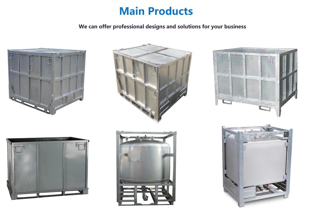 Galvanized Steel IBC with White Coated Panel / (GLC container)