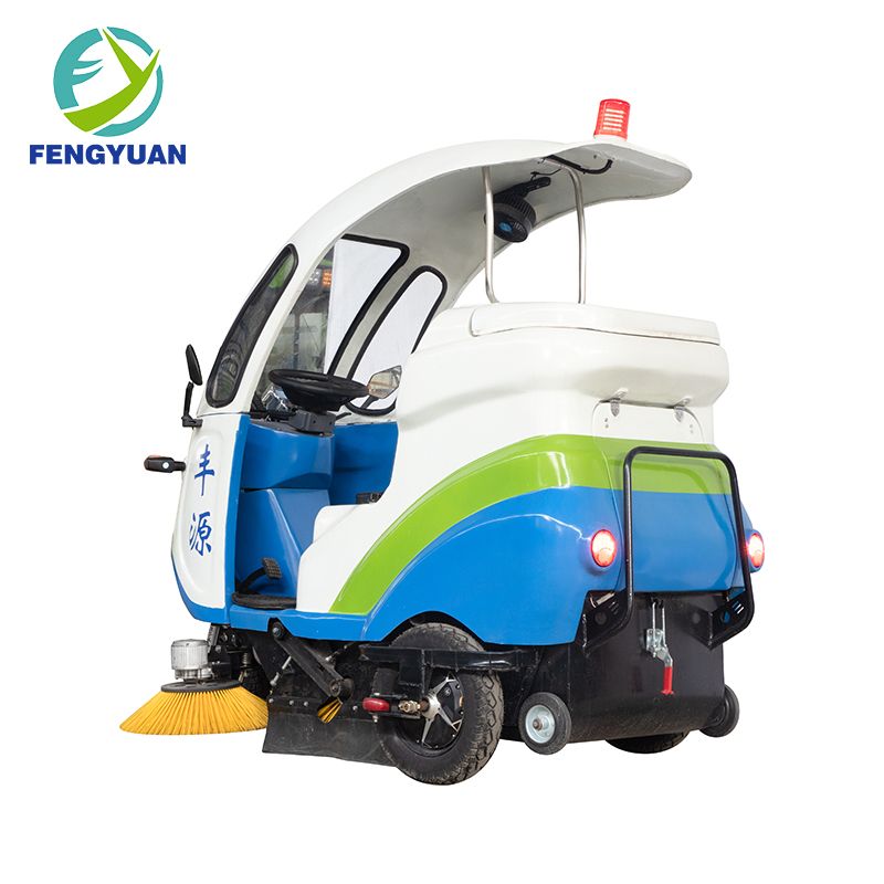 Trash Sweeper Road Clean Electric Tri-Cycle Sanitation Car with Brush and Water Spray