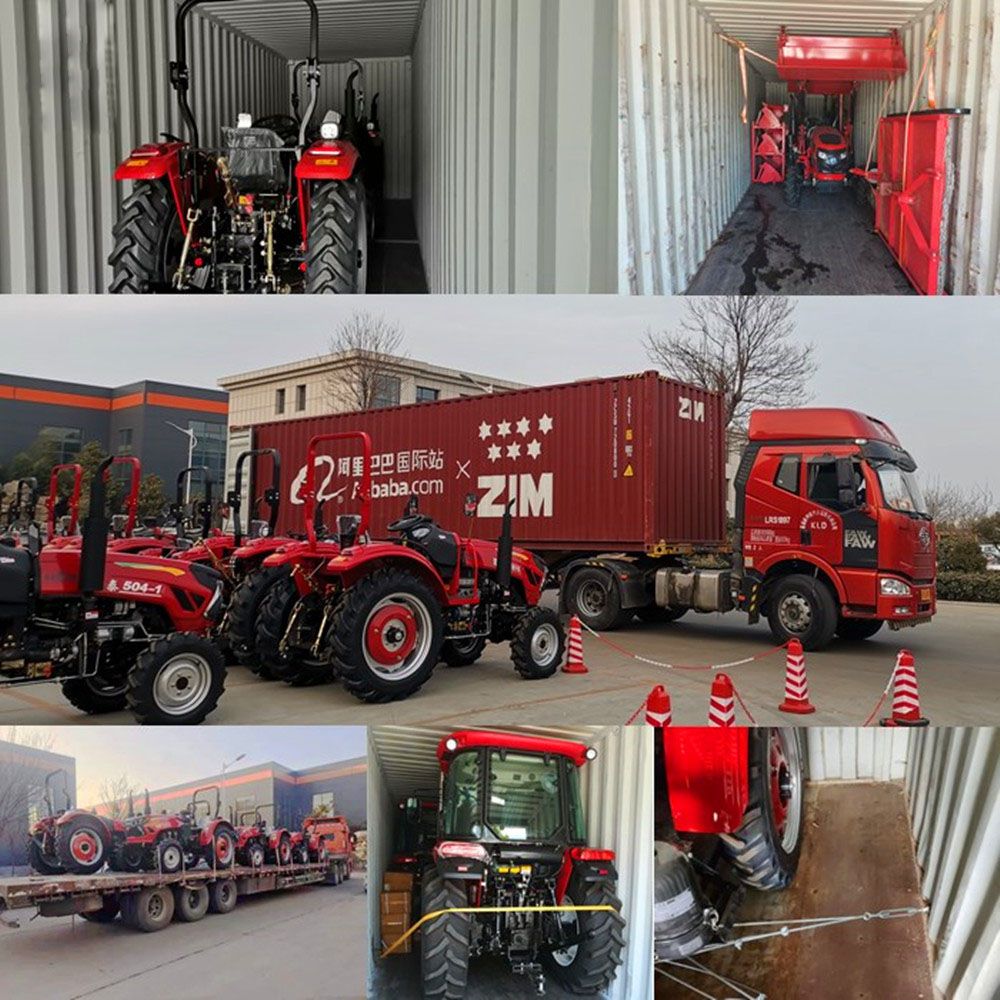 Garden Farm Use Cheap Price Tractor 4WD 60HP Compact Strong Power Sunshade Trator Agricultural Machinery Mini Tractor