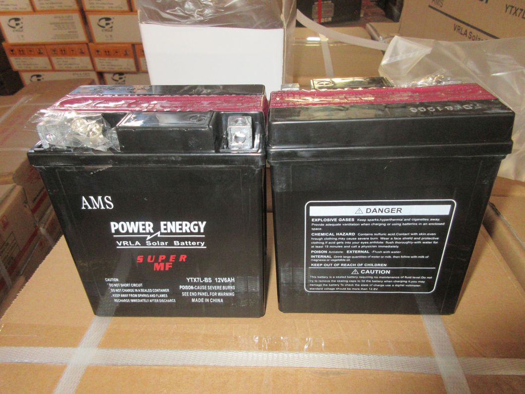 Ytx7l-BS 12V6ah Sealed Lead Acid Dry Charged Maintenance Free Motorcycle Battery