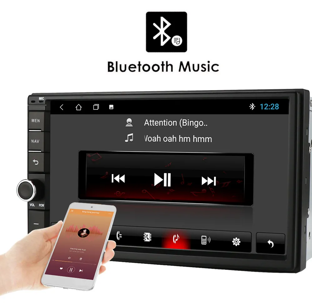 Applicable to Nissan 7 Inch Android Universal Navigation Vehicle GPS Intelligent Navigator MP5 Player Four Core