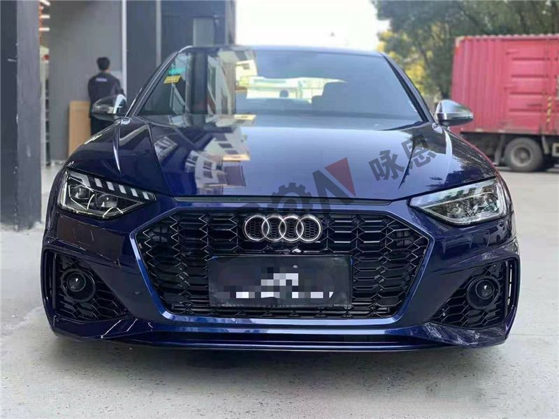 New Body Kit Front Bumper with Grill for Audi A4 S4 Upgrade to 2021 RS4 Style