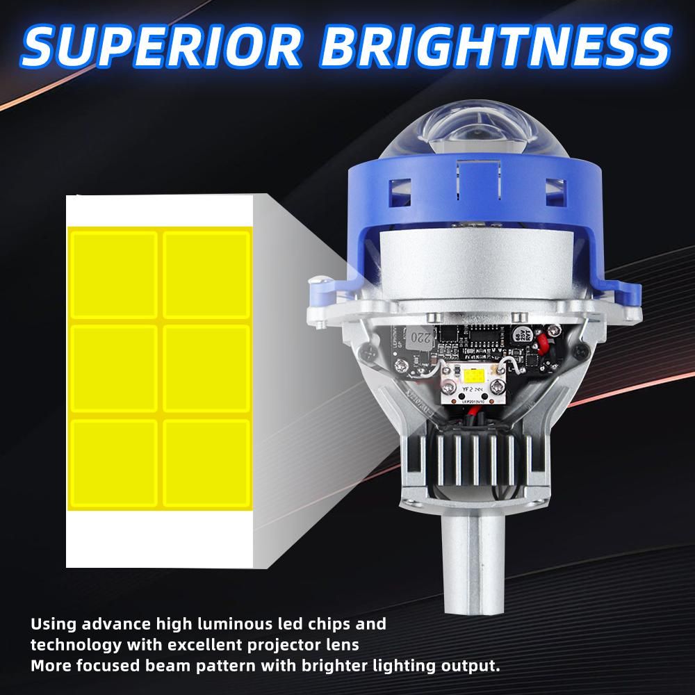 Manufacturers Hot Selling 3.0 Inch Dual LED Laser Projector Original Car Non-Destructive Installation Bi LED Projector
