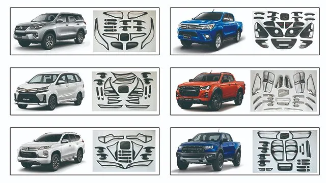 Car Parts Light Cover Full Set Chrome Body Kit for Mazda Bt50