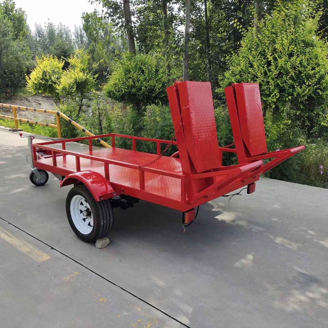 Factory OEM Manufacturer Double Axle Equipment Transportation Car Trailer Heavy Duty Trailer