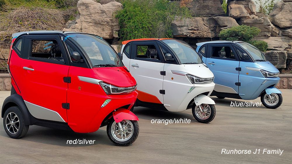 EEC L2e-P 3 Wheel Enclosed Electric Moped for Passenger Transport