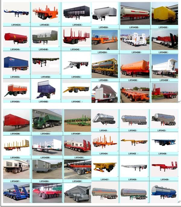 Second-Hand Used 3 Axle/4 Axle Flatbed Semi-Trailer with Heavy Duty Welding Suspension