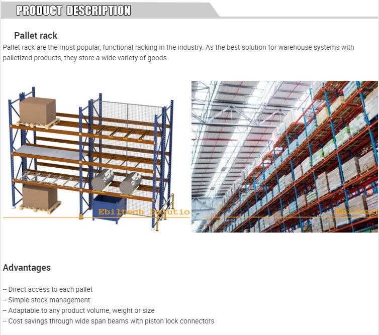 Super Save Space Electric Moblile Pallet Racking