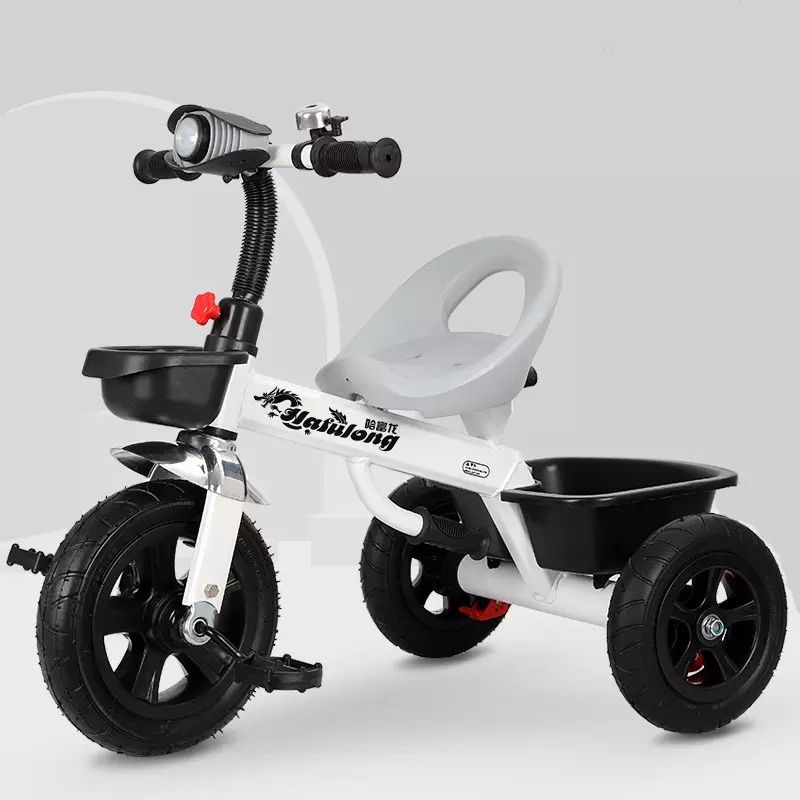 Hot Sale Toddler Tricycle 3 Wheel Kids Trike with Colorful Lights Music Box Children Tricycle with Push Bar Can Push and Ride