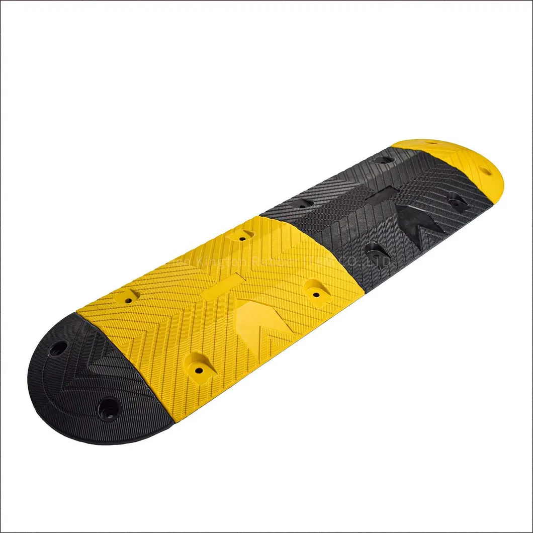 Rubber Hump Good Feedback Safety Reflective Rubber Road Bump Speed Hump