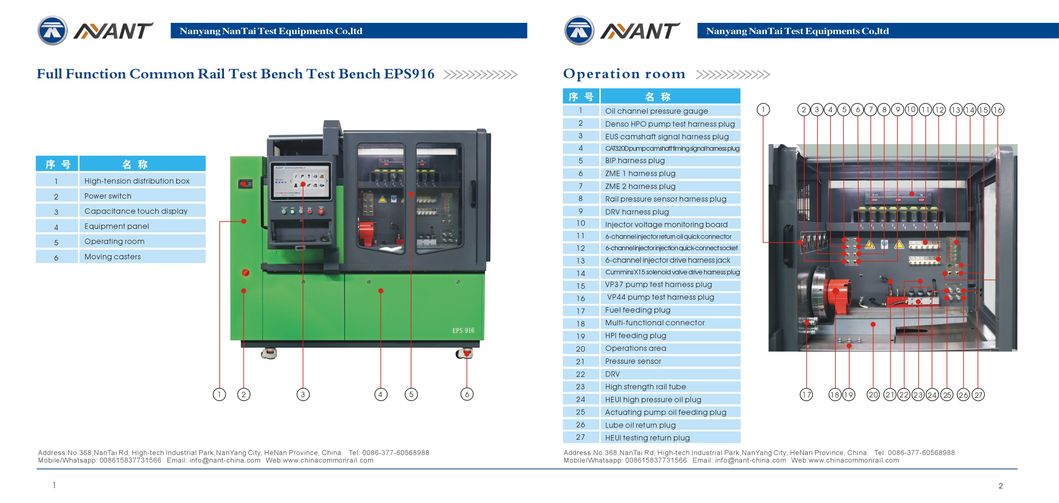 Diesel Crdi Common Rail Injector, Piezo Injector and Common Rail Pump Test Stand with Injector Coding