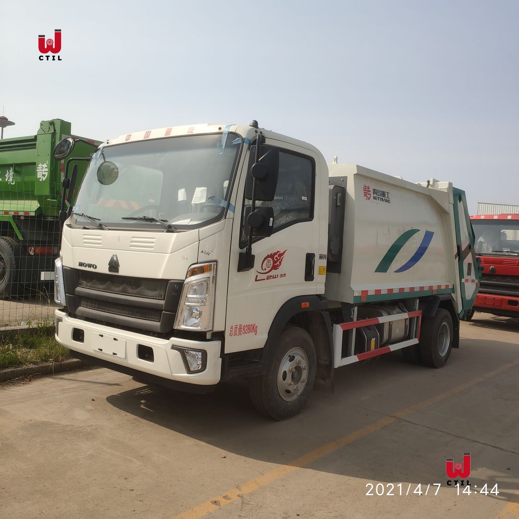 Sinotruk HOWO 4X2 LHD/Rhd 5-18cbm Compressed Refuse Garbage Compactor Truck