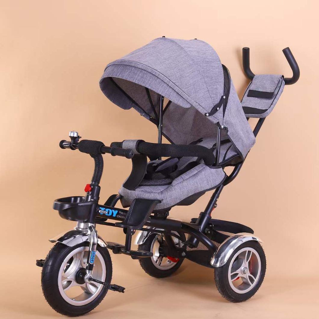 2022 Promotion Baby Tricycle 4 in 1 with Push Handle/ Baby Triciclo Kids/ Kid Tricycle Bicycle Latest Model Children Baby Tricycle