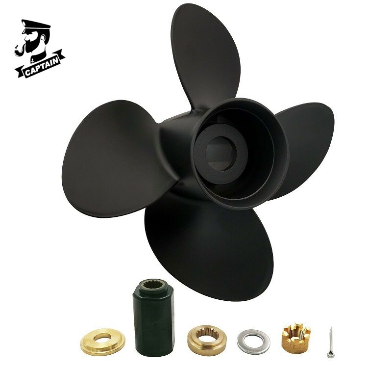 13X17 Aluminum Outboard 4 Blade Propeller Matched with Evinrude 40-140HP