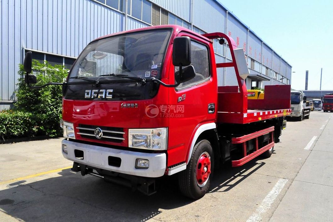 DFAC Dlk 4X2 4tons Road Recovery Truck Wrecker Platform Truck for Sale