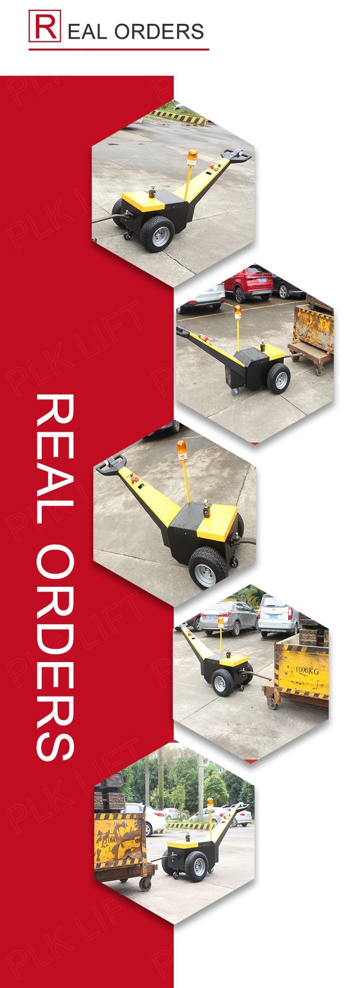 2000kg Battery Powered Small Pick up Tractor for Sales
